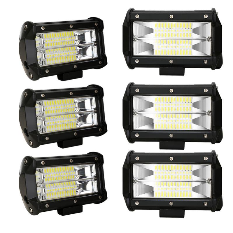 Phares De Travail LED LTPAG 4 Pièces - 120W, 12000LM, étanches IP68, Pour 4x4, Camping, Bateau