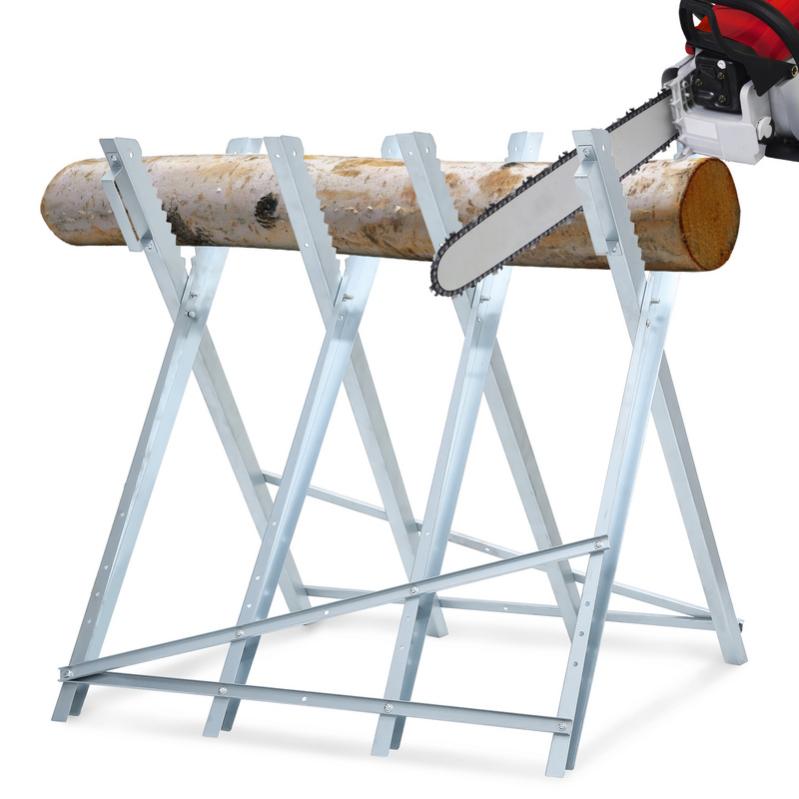 Chevalet De Sciage Einhell Galvanisé Pour Tronçonneuse - Support à Bûches Pliable, Charge 150 Kg