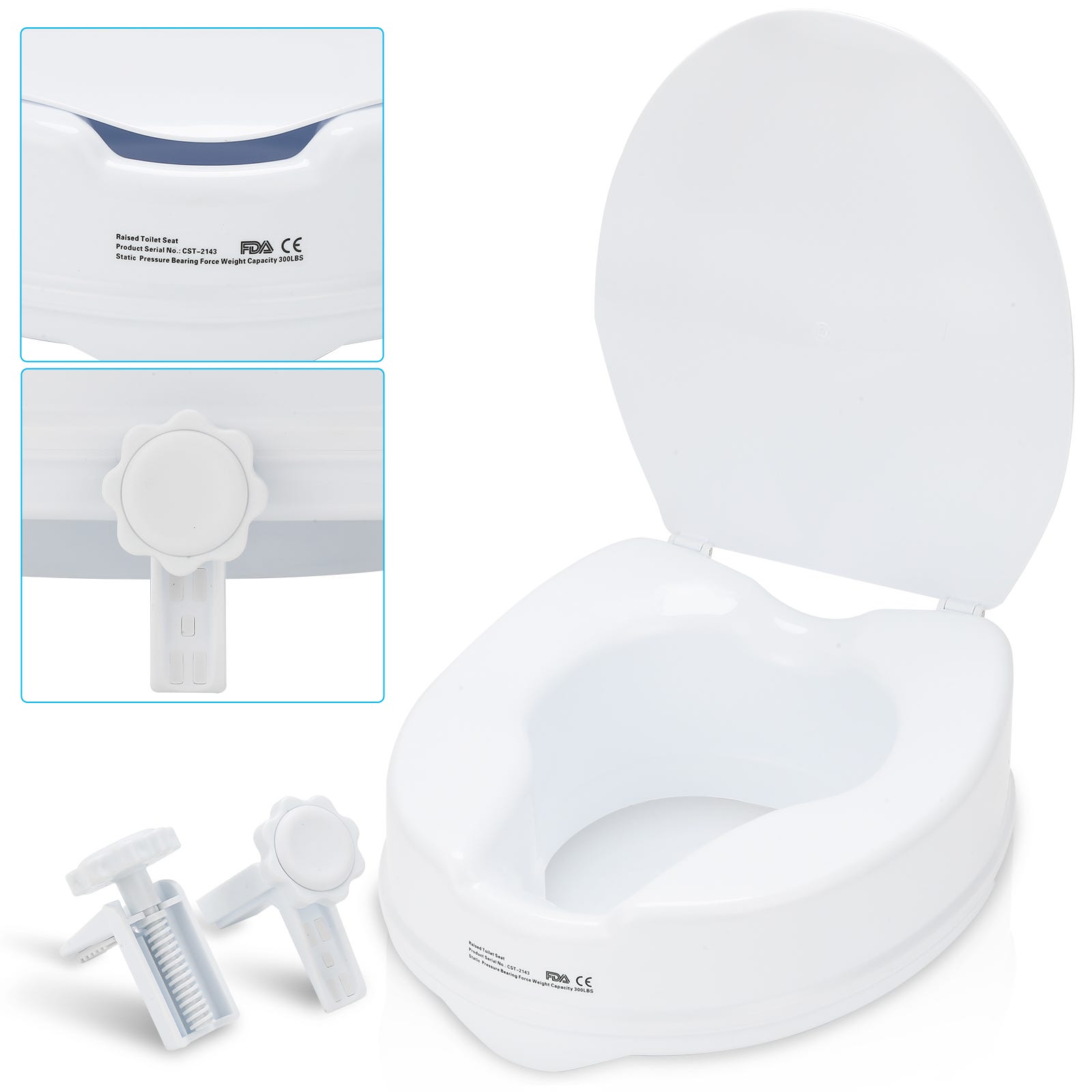Réhausseur WC Autres accessoires d'hygiène Aides à la toilette 10