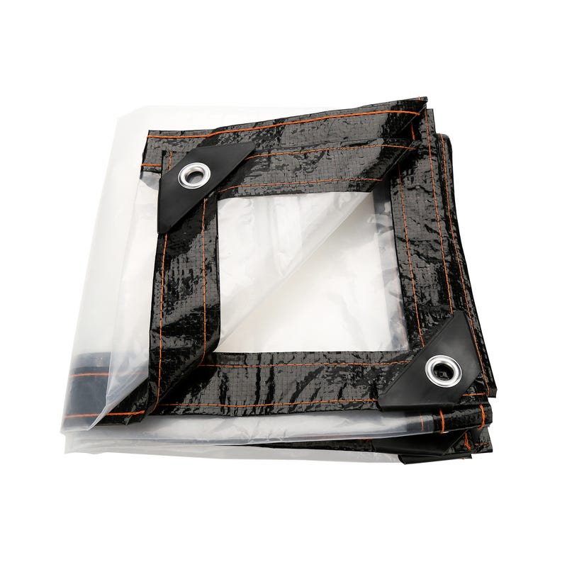 Bâche Transparente Ultra-Résistante & Etanches en Plastique 4 X 5 m