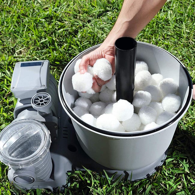 LZQ Balles Filtrantes Matériau filtrant avec 1400 g Remplace 50 kg de sable  filtrant Accessoire pour piscine Blanc - Cdiscount Jardin