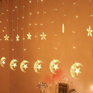 Ramadan Decor Red Kerosene String Lights pour camping, chambre, salon,  Ramadan Décorations Lumière - 20 Led