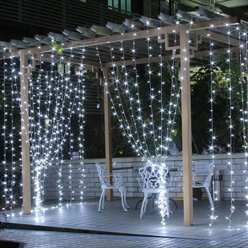 100M 500 LED guirlandes Guirlande lumineuses blanc chaud 8 Modes  d'éclairage fête jardin intérieur extérieur décoration lumières de noël IP44