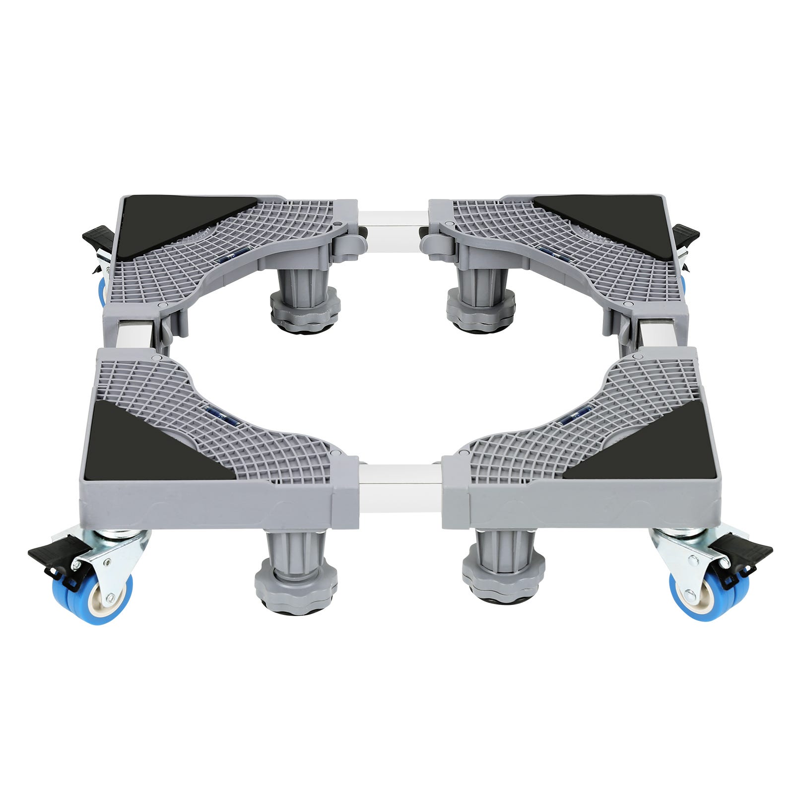 [en.casa] Socle avec Étagère pour Machine à Laver Support Lave-Linges  Standard Pieds Antidérapants Capacité de Charge 150 kg Acier Laqué 63 x 54  x 31