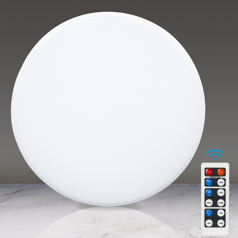 Plafonnier Capteur LED 18 Watt Détecteur de Mouvement Lampe 360 ° 1620 Lum