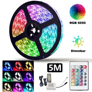 Ruban LED 10M étanche Bande LED RGB 5050 300 LEDs IP65 Ruban Led