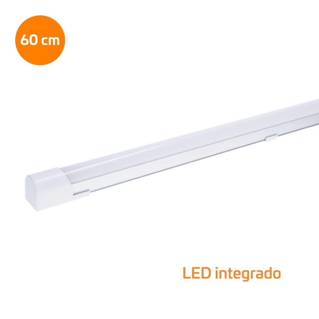 Refrescante Disparates Incompatible Luminaria regleta 60 cm LED integrado 9W 900 lm 4000K blanco neutro | Leroy  Merlin
