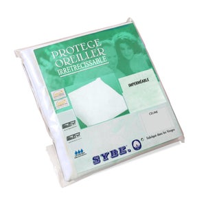 Housse de protection d'oreiller imperméable 60x60 cm ARNON molleton 100%  coton contrecollé polyuréthane