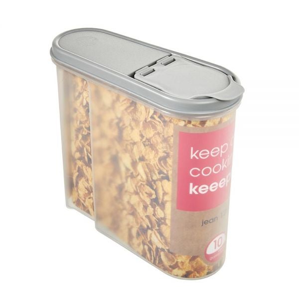 Grande Boîte à céréales Transparente 2,6 litres - Gris