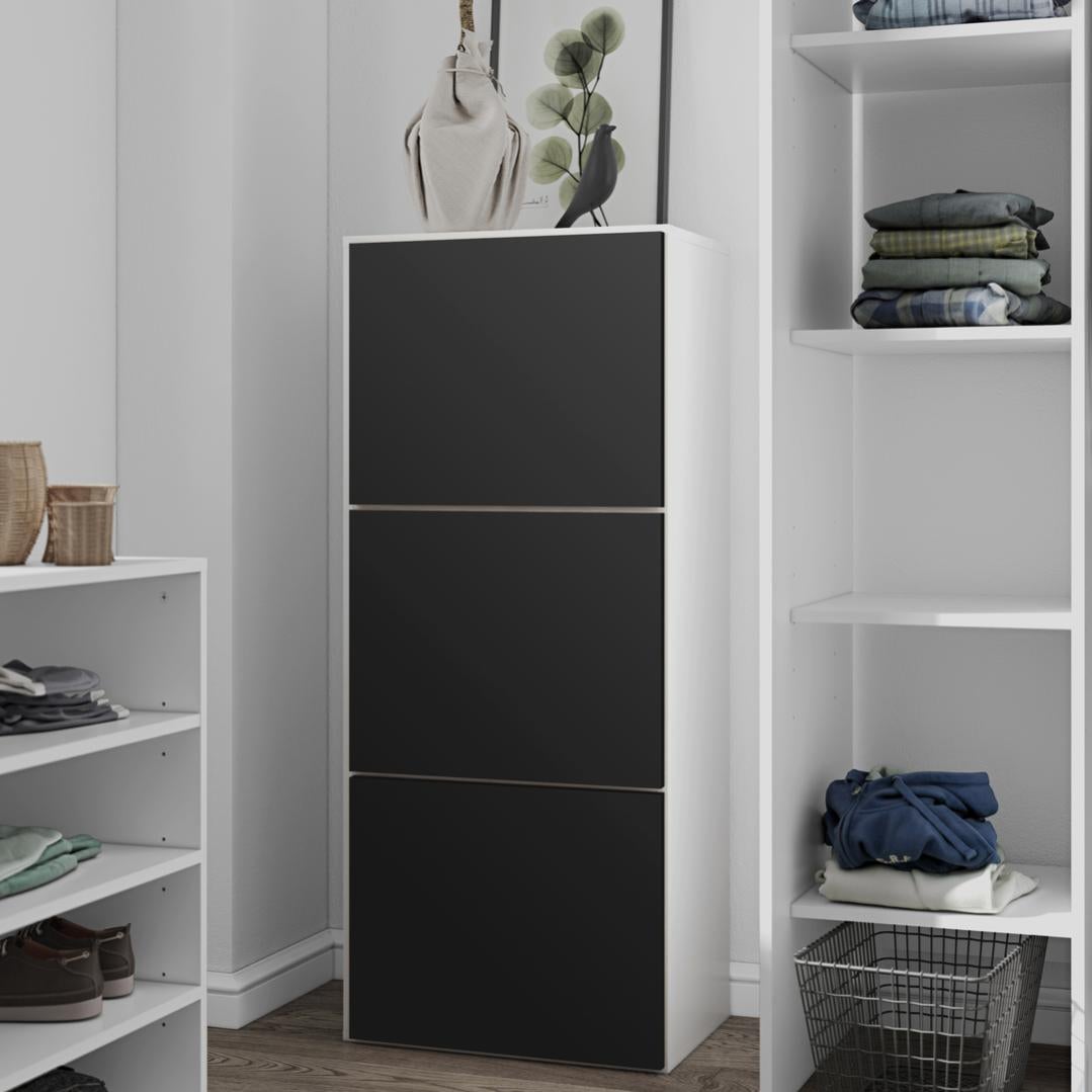 Mueble para zapatos BAMBOO blanco y negro Leroy Merlin