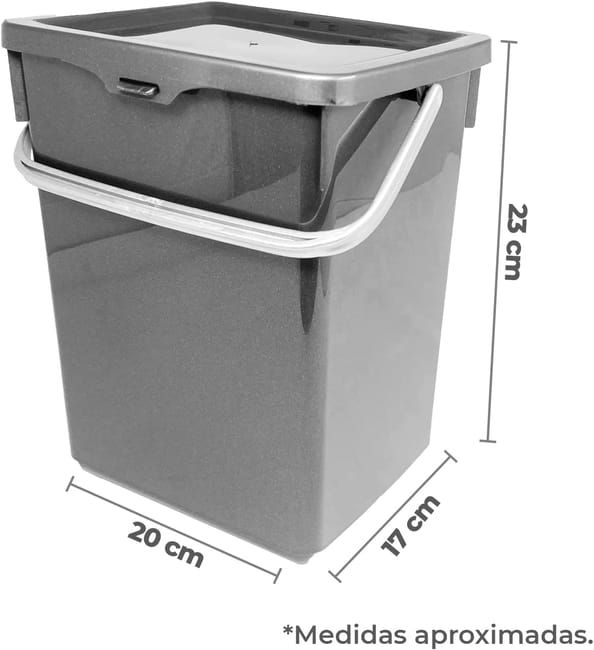 Cubo plástico con discount tapa leroy merlin