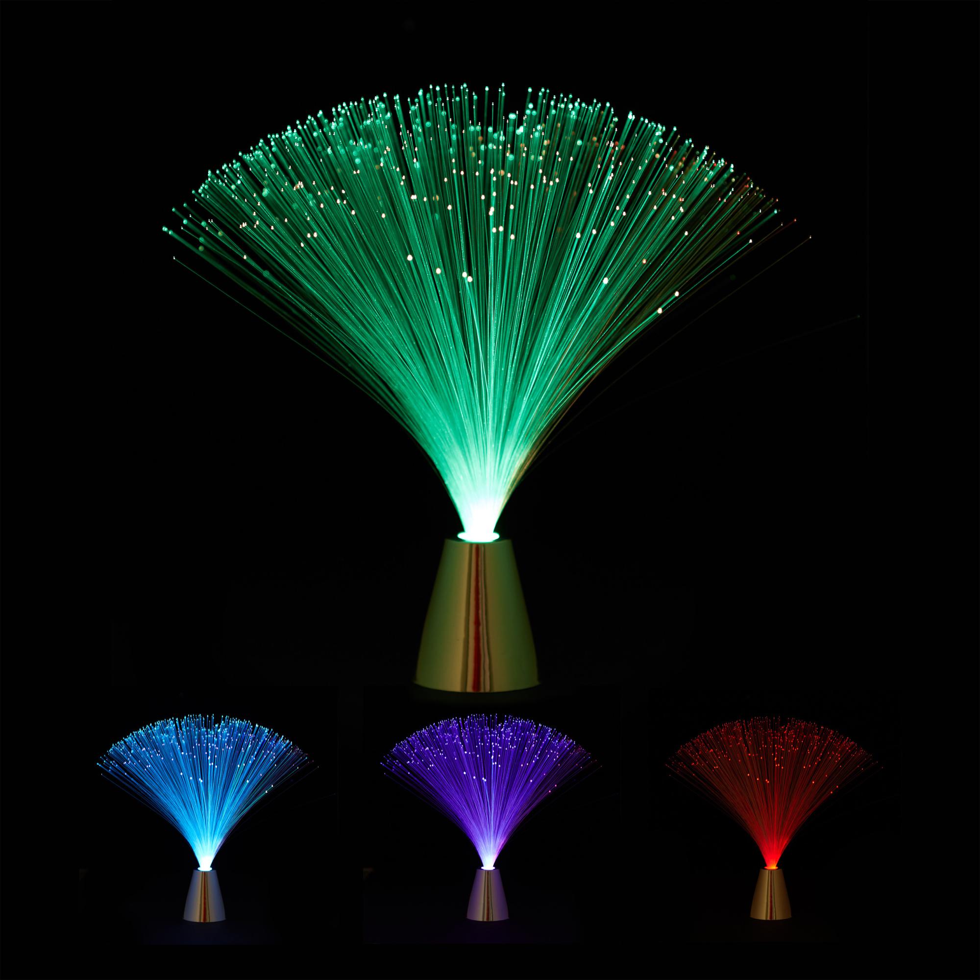 Fdit Lampe à Fibre Optique Mini Coloré LED Fibre Optique Veilleuse Arbre De Noël Lampe Lumière