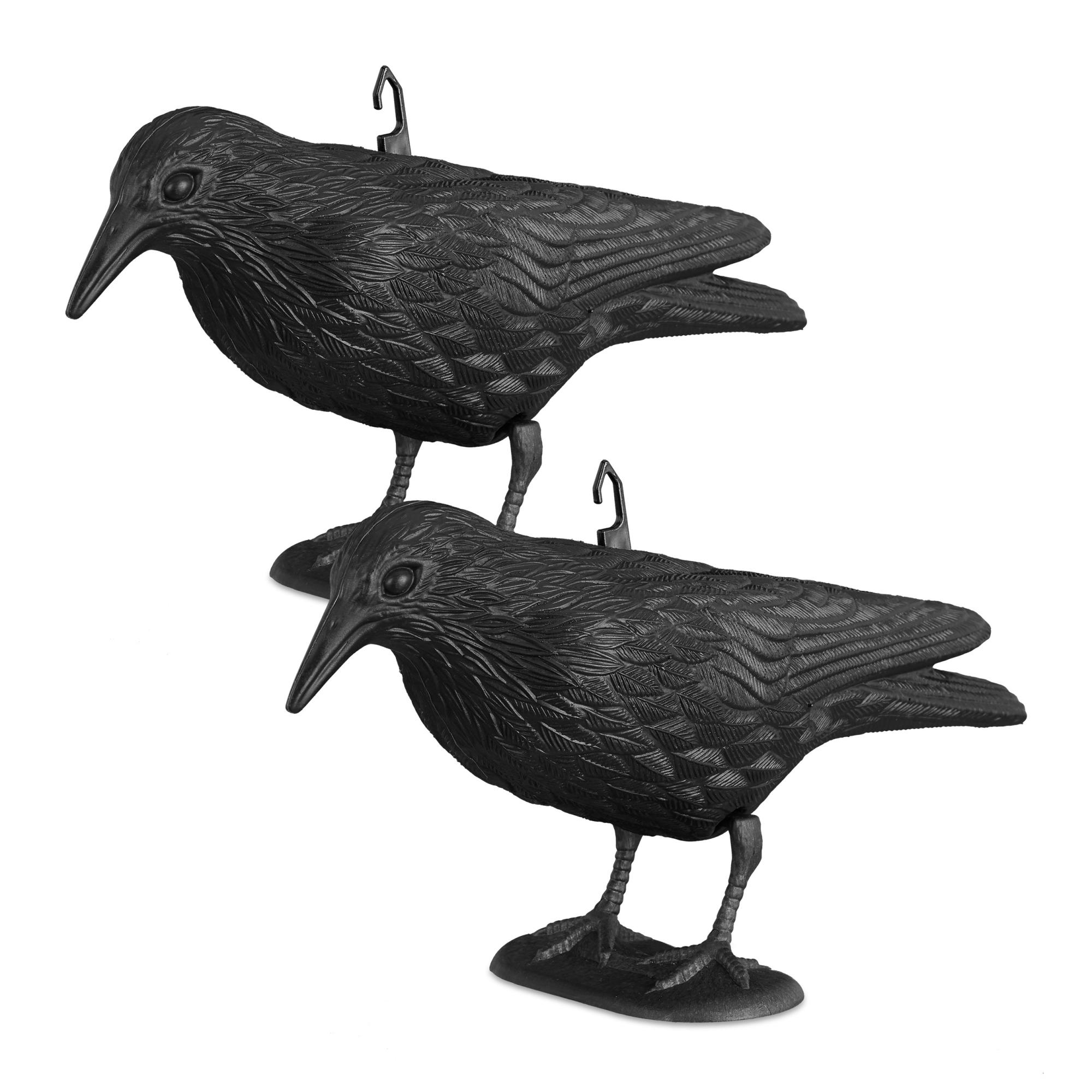 Gufo Spaventapasseri AMZCOM - Testa Girevole 360°, Suoni, Anti-uccelli E Animali, Decorativo Per Esterni - Foto 6