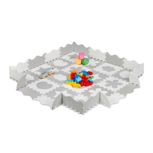 MILA - Tapis d'éveil Puzzle 9 éléments 180x180cm bébé - Tapis de