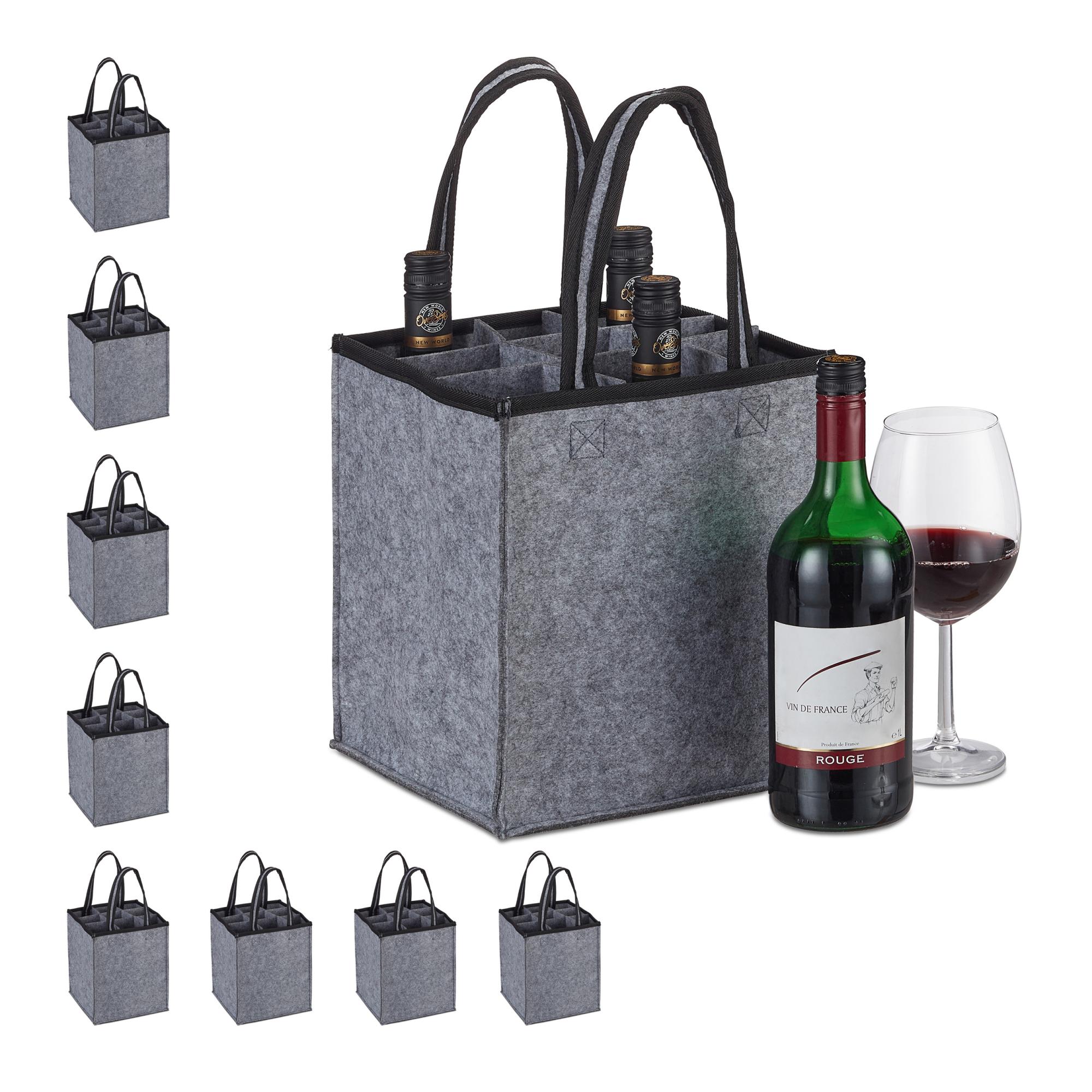 Rotho BASIC portabottiglie 6 bottiglie maniglia