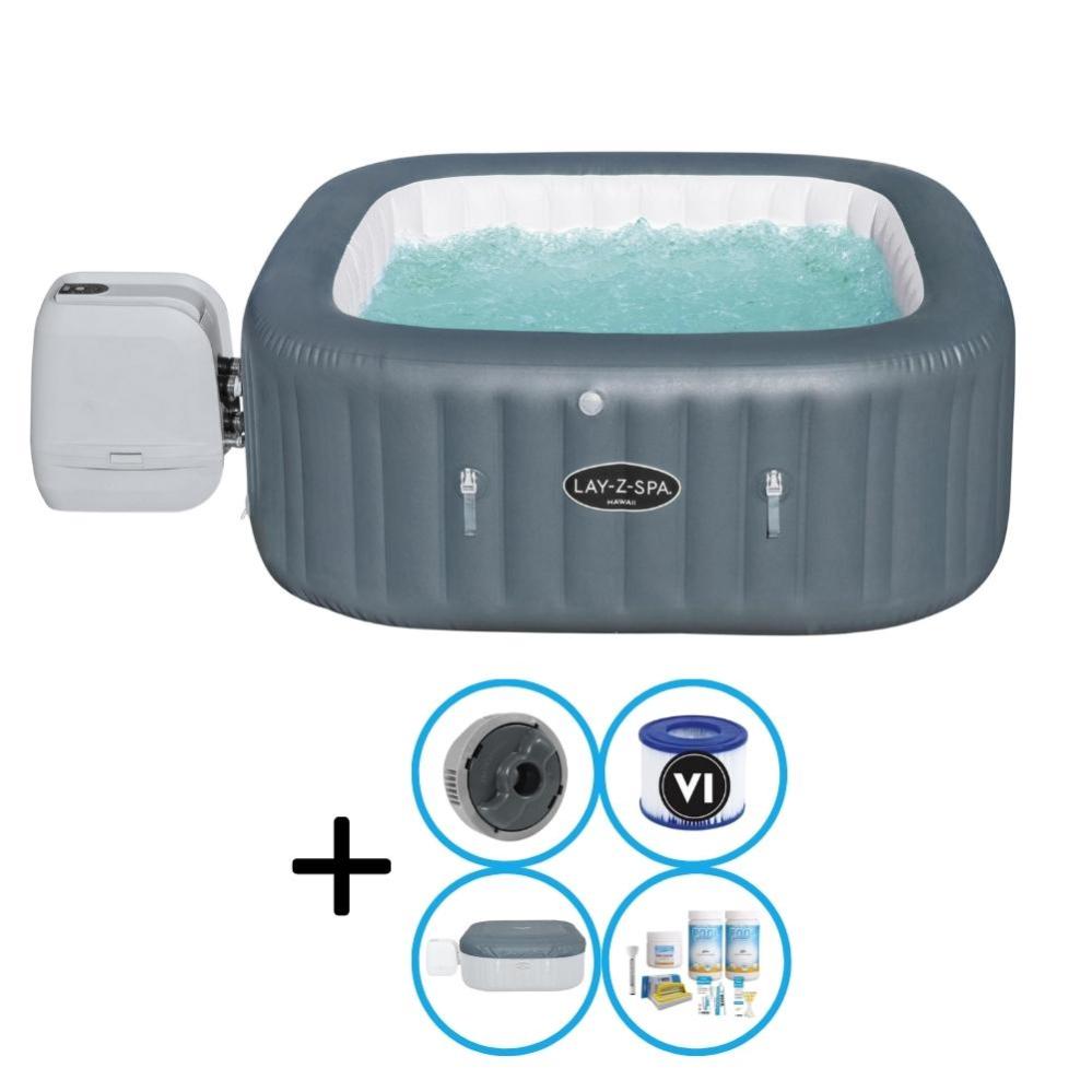 Bestway Jacuzzi LayZSpa Hawaii HydroJet Pro Y compris le pack d'entretien Leroy Merlin
