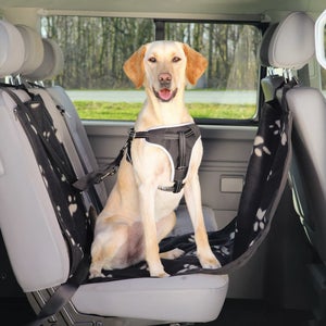 Siège auto pour chien imperméable - FIRSTPAW - Sécurisé - Sièges arrières  et avant - Noir - Chiens de petites à