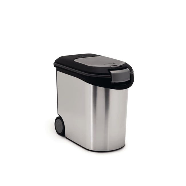 CURVER Diner Alimenti Contenitore CURVER Diner Per Cibo Gatti - Bianco/Nero, 35L, 12kg Accessori Animali