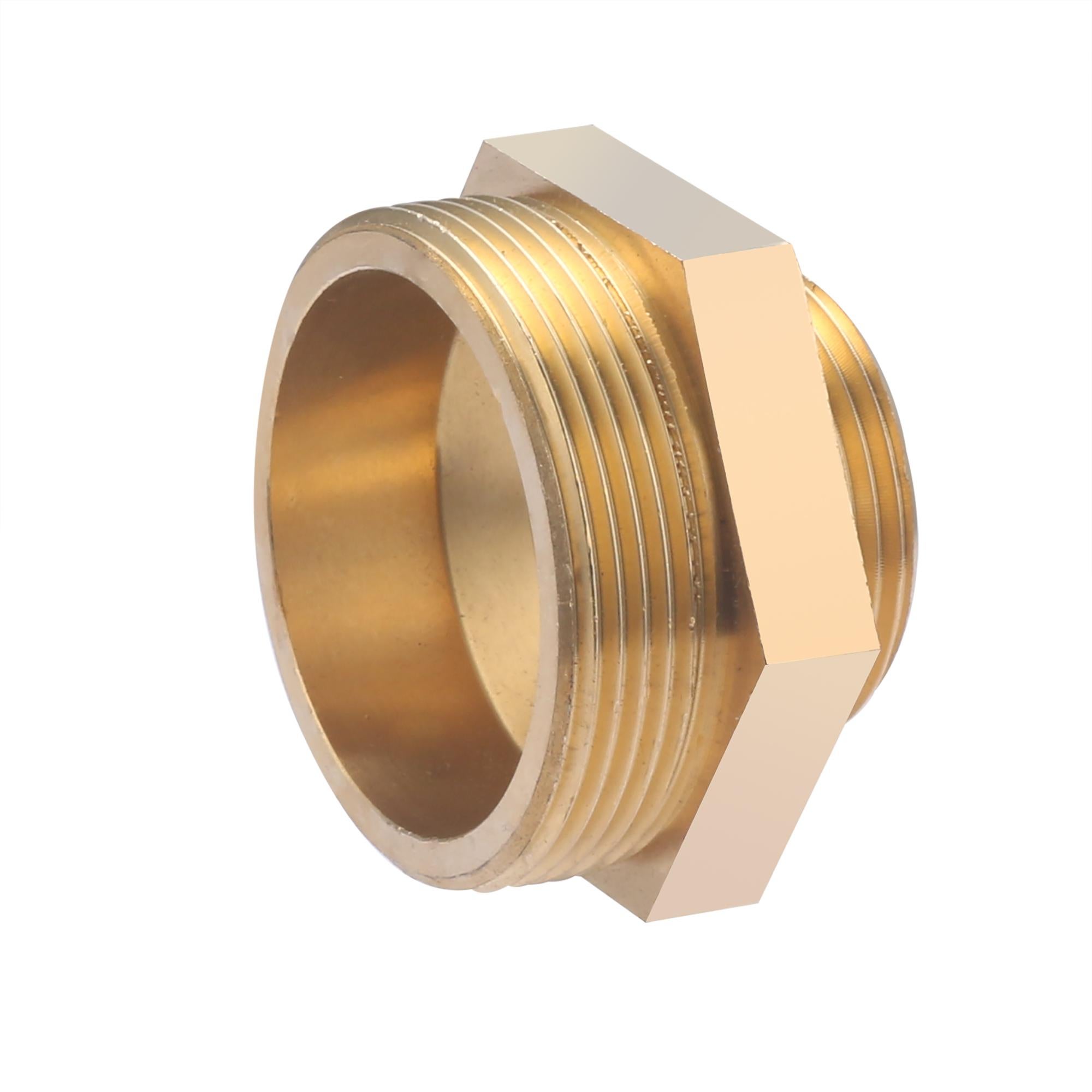 Nipplo Doppio Ottone 1/2 Pollici - Set 4 Pezzi Con Guarnizioni Per Impianti Idraulici