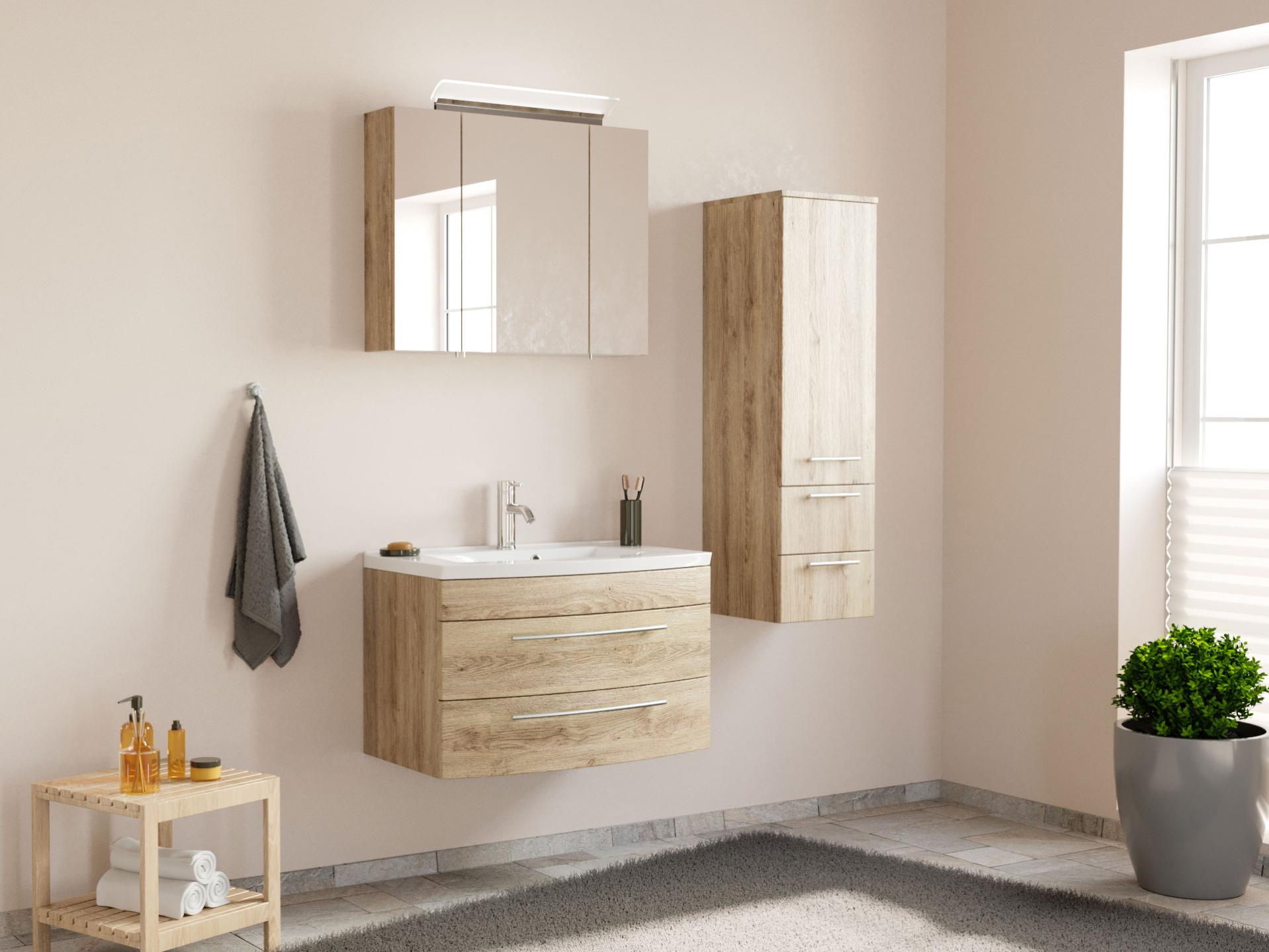 Ensemble de meuble de salle de bain TOSCANA 80 (3 Pièces) SoftClose