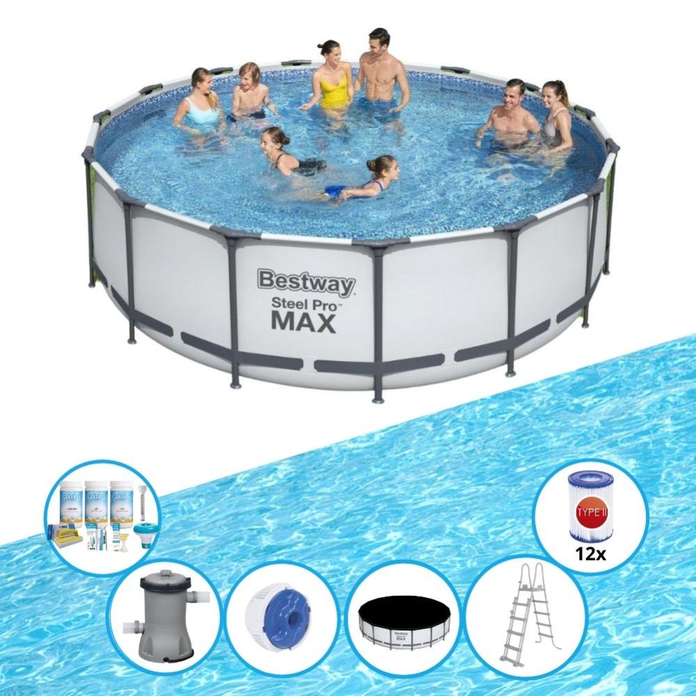 Bestway Piscine Steel Pro MAX - Bundle de piscine - 457x122 cm | Leroy ...