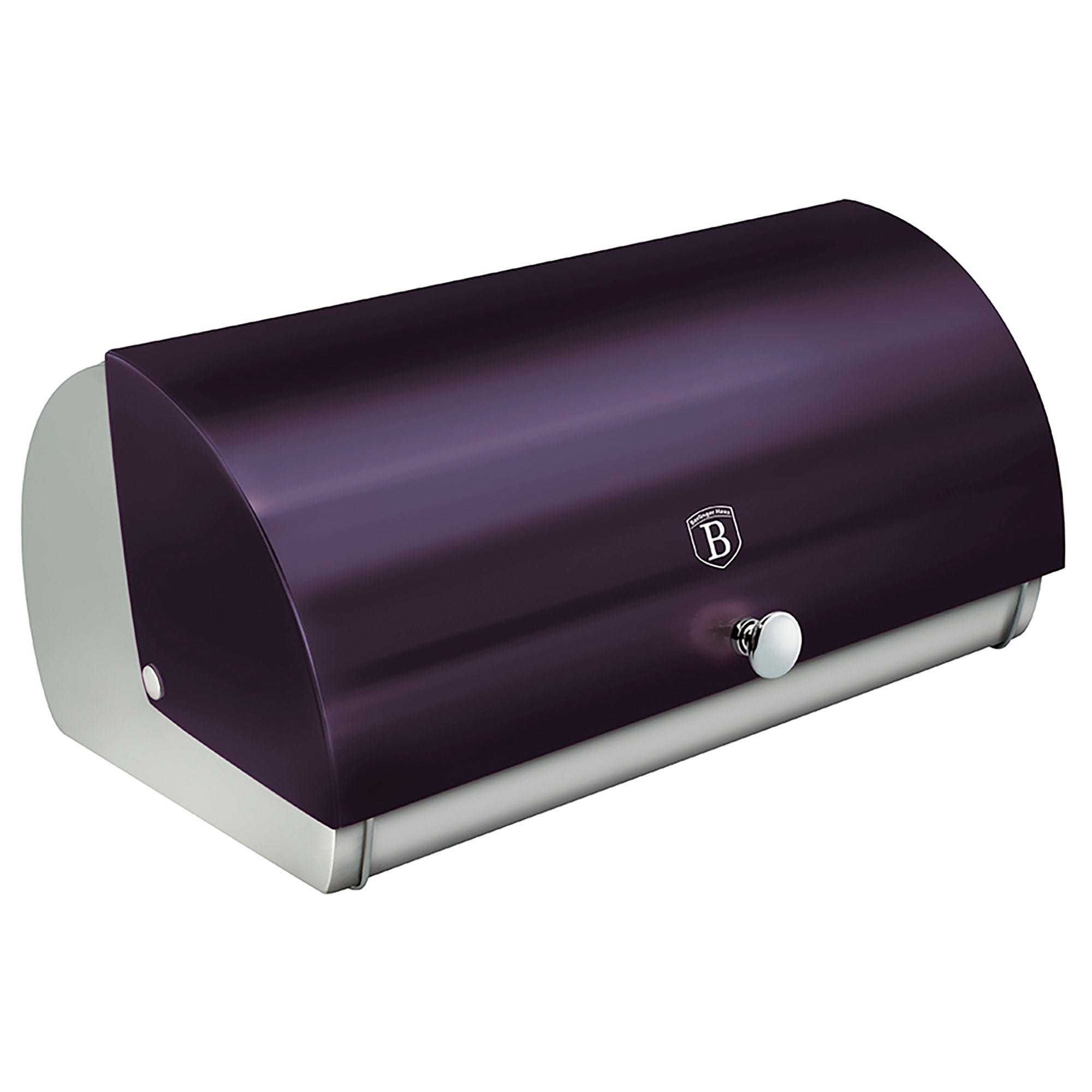 Portapane, Coperchio Scorrevole, Design Moderno, Acciaio Inossidabile  Berlinger Haus Viola / Inox Purple Eclipse