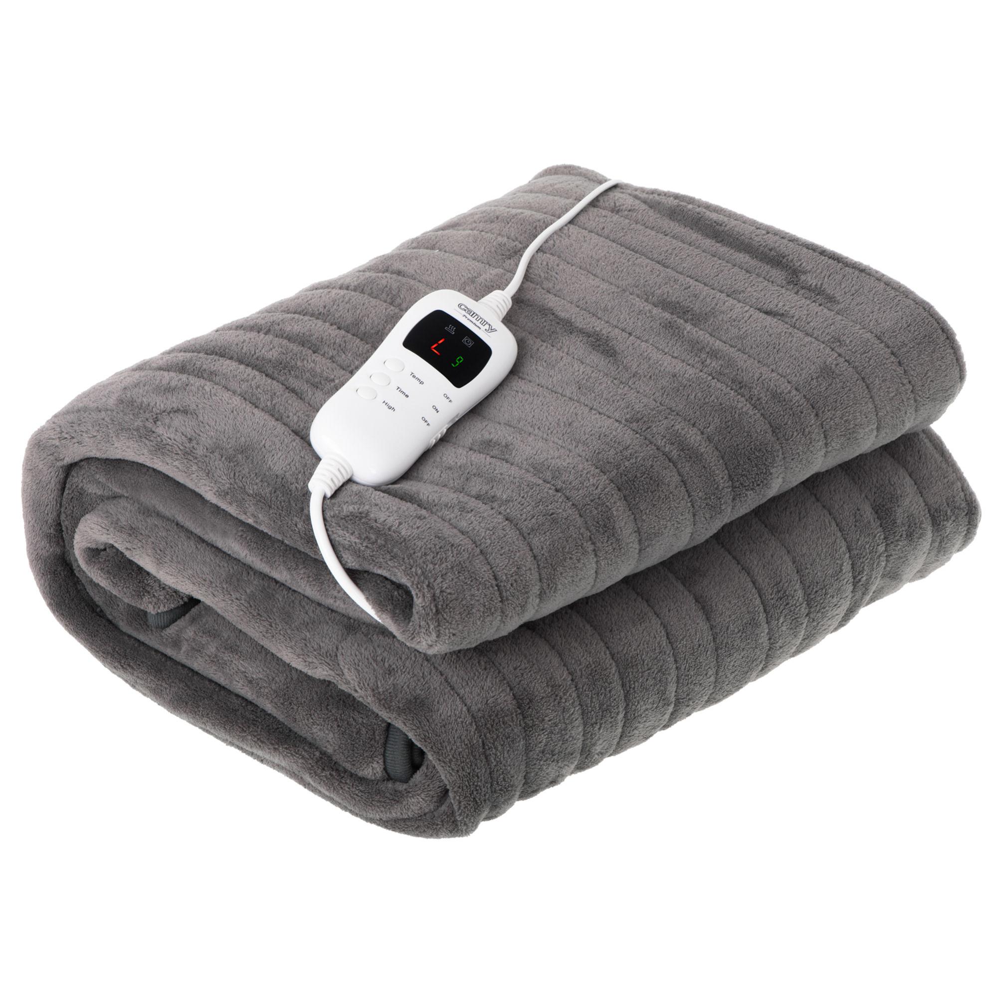 Cecotec Couverture Électrique HeatConfort Calma 160x130 Cm - 115W, 10 Niveaux, Minuterie, Technologie PTC+NTC