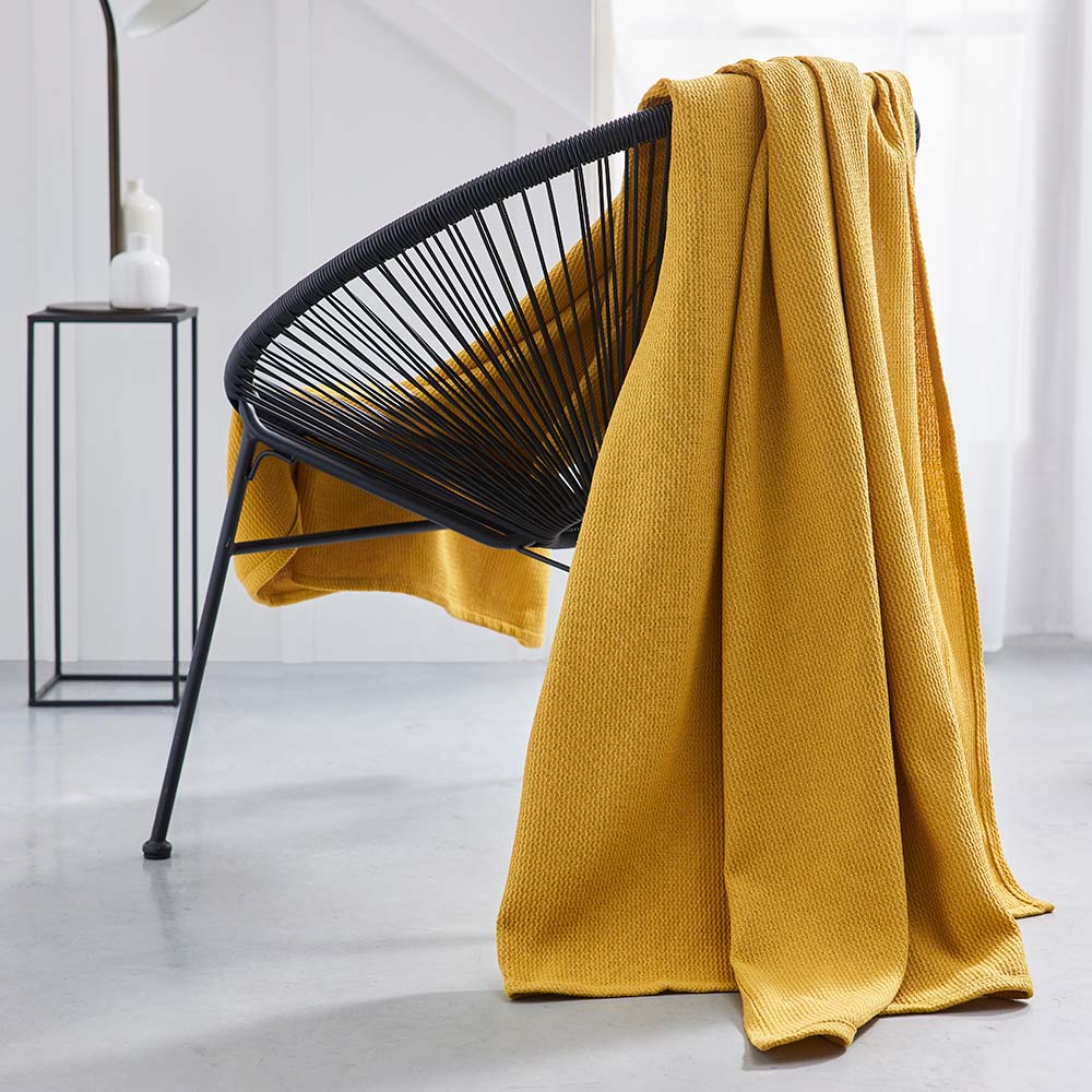 Manta para cama o sofá de 220x240 cm hecha de algodón color