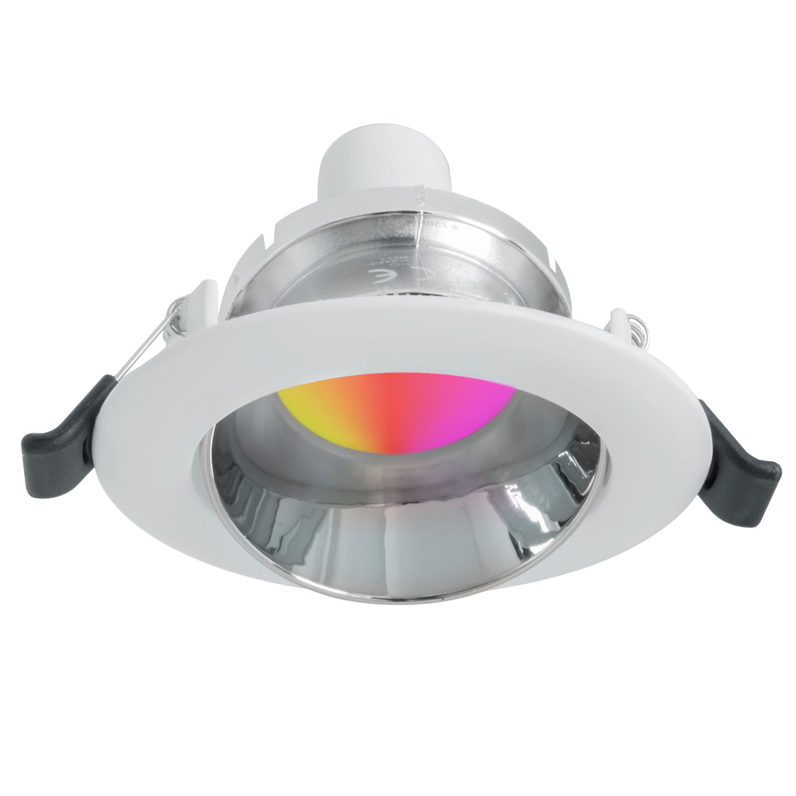 Spot LED RGB 6W multicolore 12V encastré 6cm rond RGBW effets lumineux  colorés bateau camping-car SILVER-LIGHT RGBW 3000K