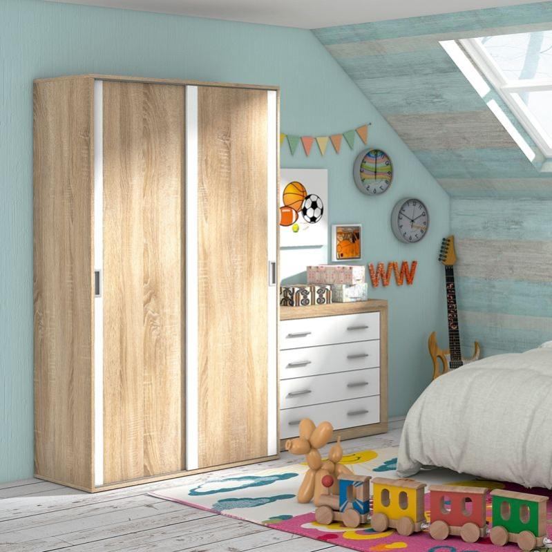 Armario 2 correderas Lara 120 120 x 207 x 55 cm | Leroy