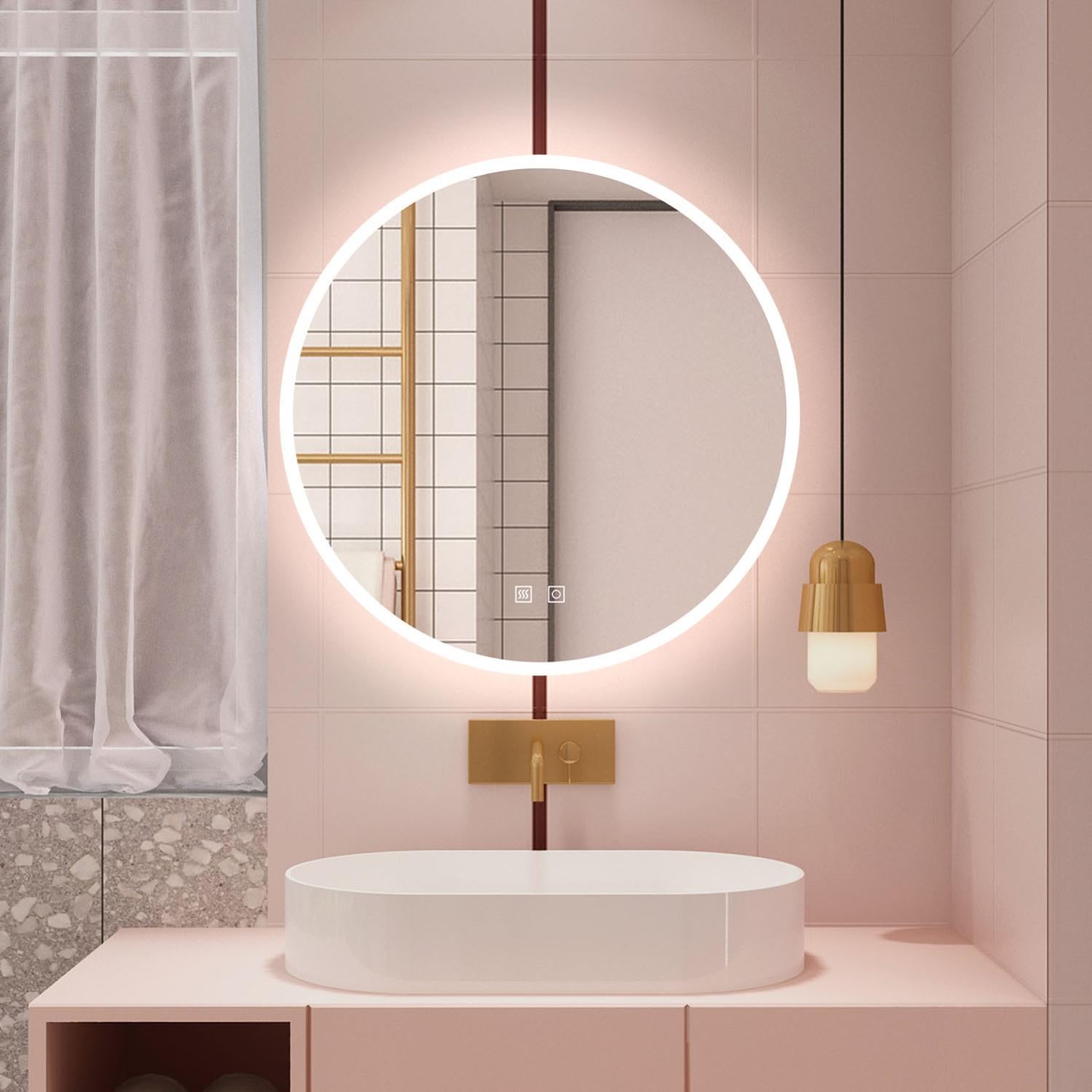 Specchio da bagno a muro - MY - Aliseo - contemporaneo / rotondo / in