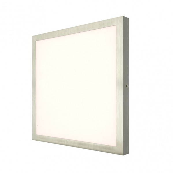 Plafón plano 48w 4000k níquel 3 5x50x50cm