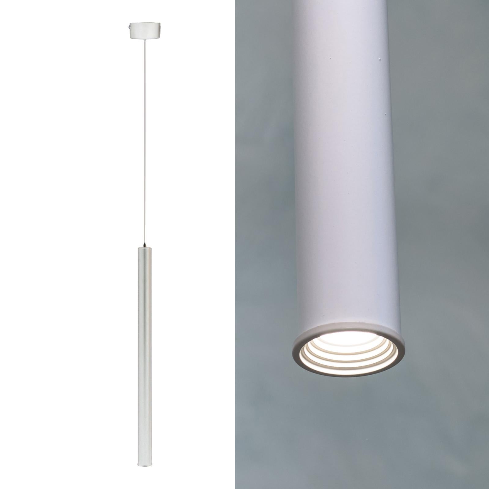 Lampada a sospensione Zac, opalino/rosso vino, a 2 luci