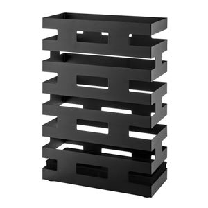 Porte Parapluie En Métal Avec Bassin D'eau, Noir13 - Maison