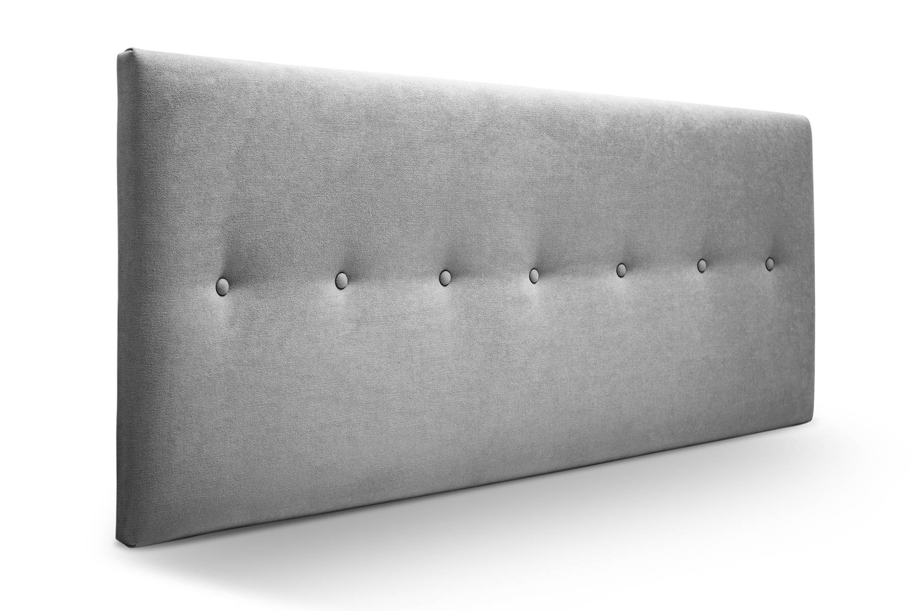 Cabecero dakota tela cabecero de cama tapizado para camas de 200 (210 x 57 cm) tela gris sueños zzz