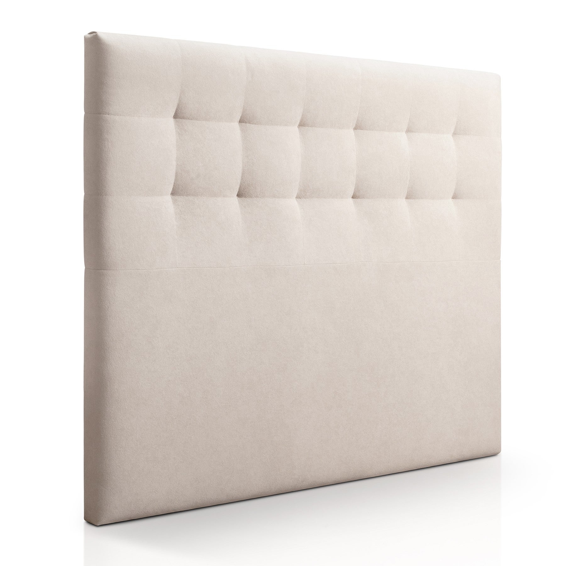Cabecero canadá tela cabecero de cama tapizado para camas de 80 (90 x 120 cm) tela beige sueños zzz