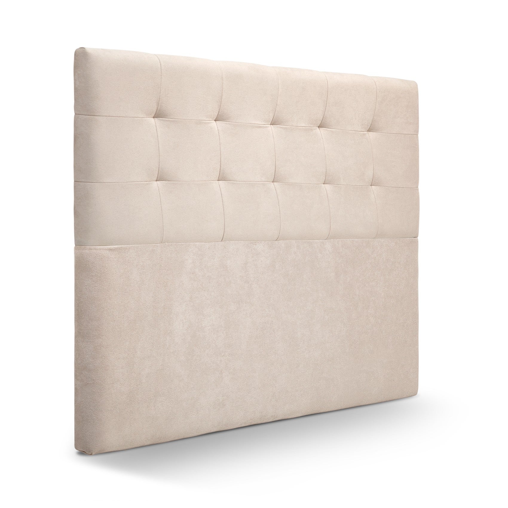 Cabecero san francisco tela cabecero de cama tapizado para camas de 160 (170 x 120 cm) tela beige sueños zzz
