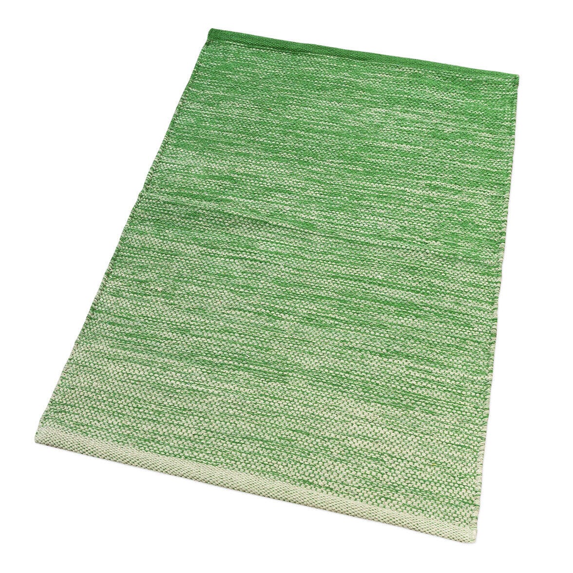 Tappeto Cucina Bagno Puro Cotone Morbido Assorbente Scendiletto Tessuto  Intrecciato Verde 55x280 cm
