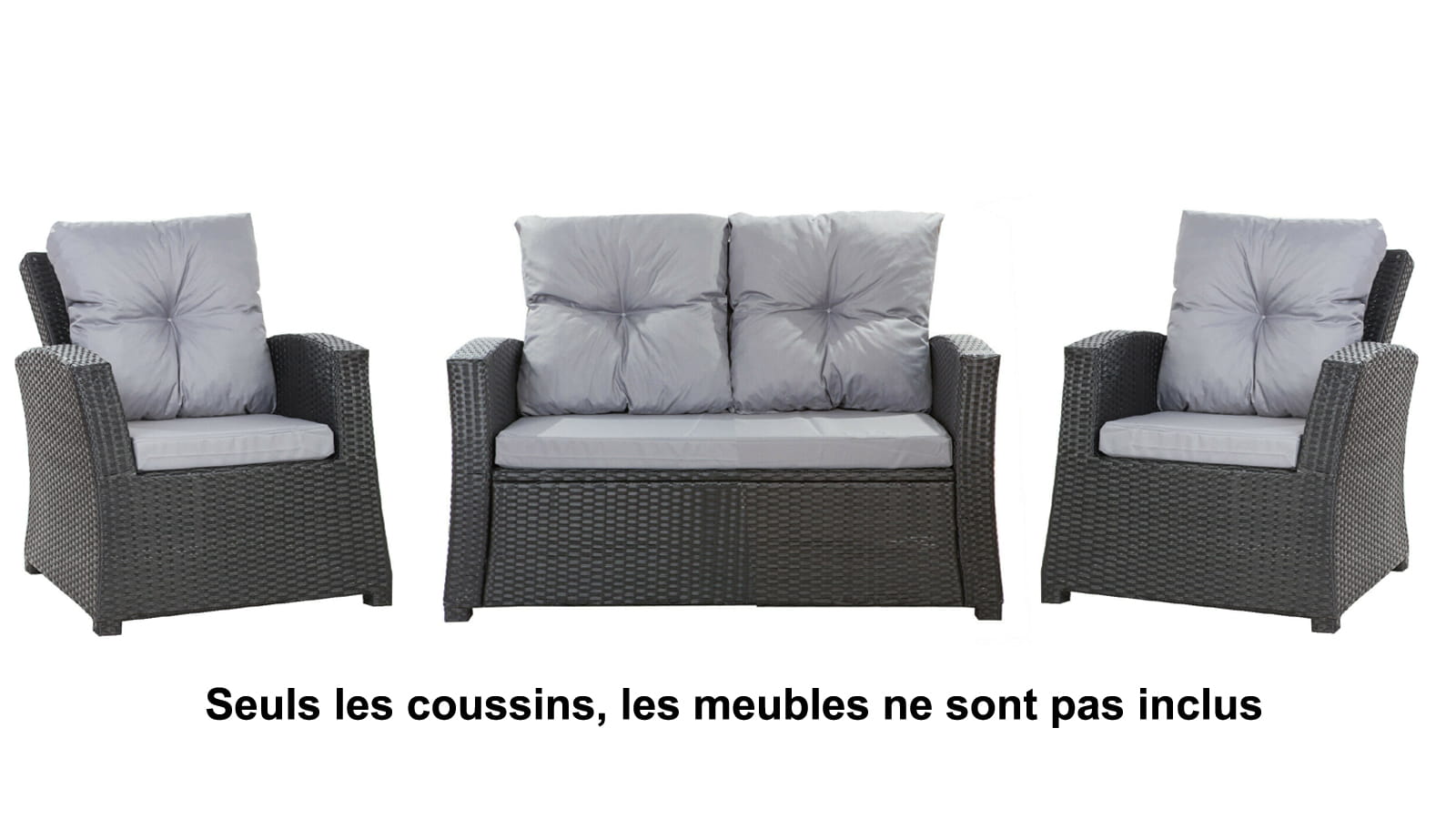 Coussins de jardin pour canapé et fauteuil de jardin - Proloisirs