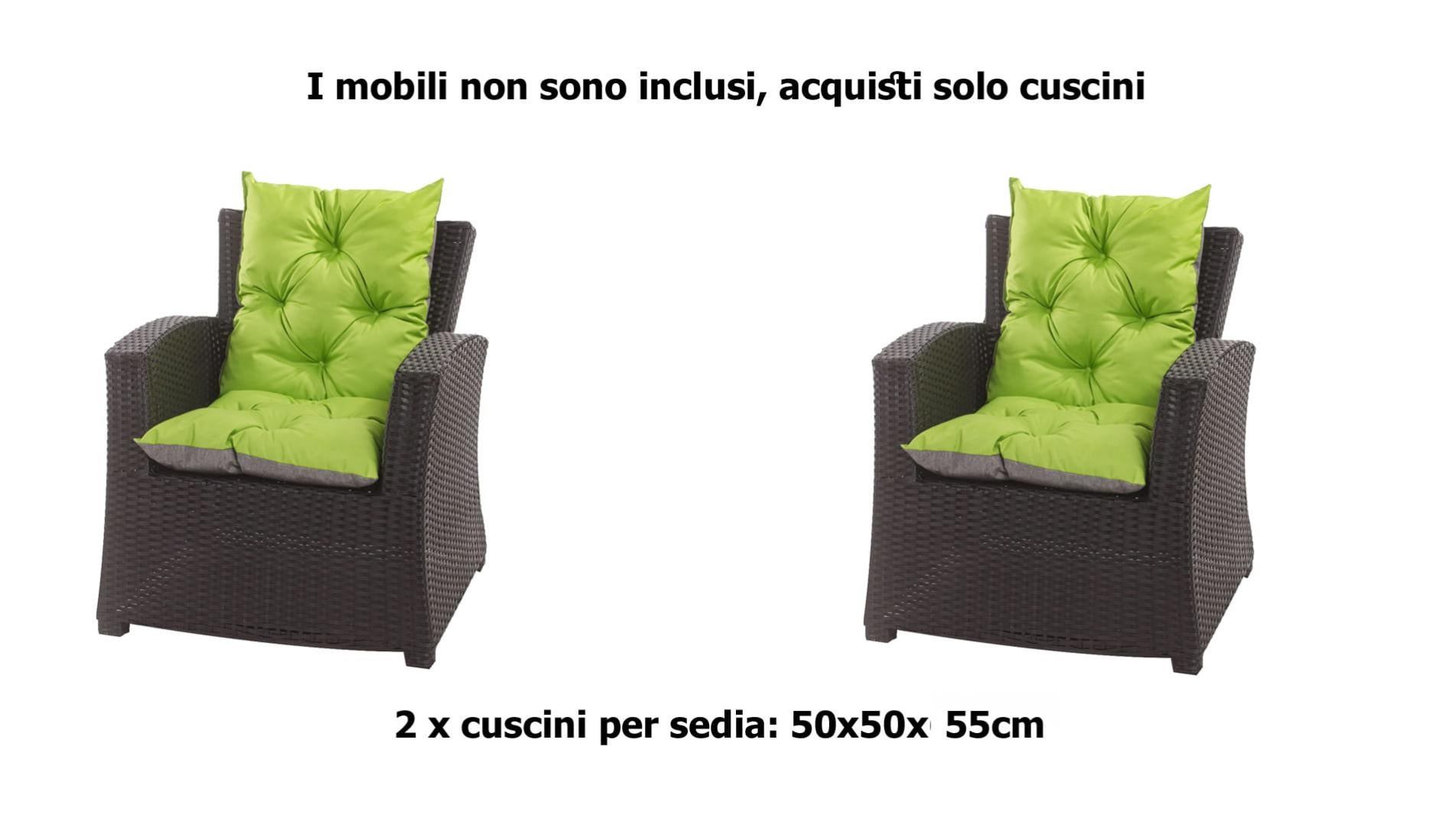 Cuscino Luna Per Poltrona Sospesa E Altalena Hollywood: Set 2 Pezzi Per Esterni (Seduta E Schienale) - Tessuto Oxford Foglie Blu, Lavabile, UV Resistant