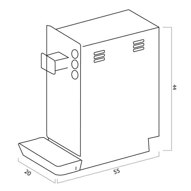 Depuratore Acqua ForHome® Refrigeratore Gasatore Da Sotto Lavello - Acqua  Gasata Refrigerata -Rub. 2 Vie - 600gr Co2.
