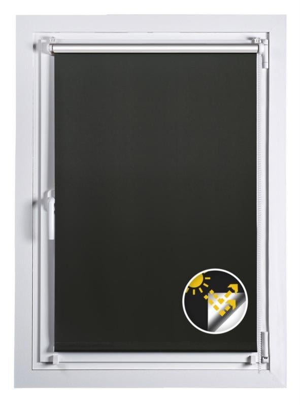 KSHANDEL24 - Tenda scorrevole con sistema completo, colore: bianco, nero, grigio, marrone, ▻ 9 colori, ▻ 14 misure (opaco macchiato, 200 x 250 cm