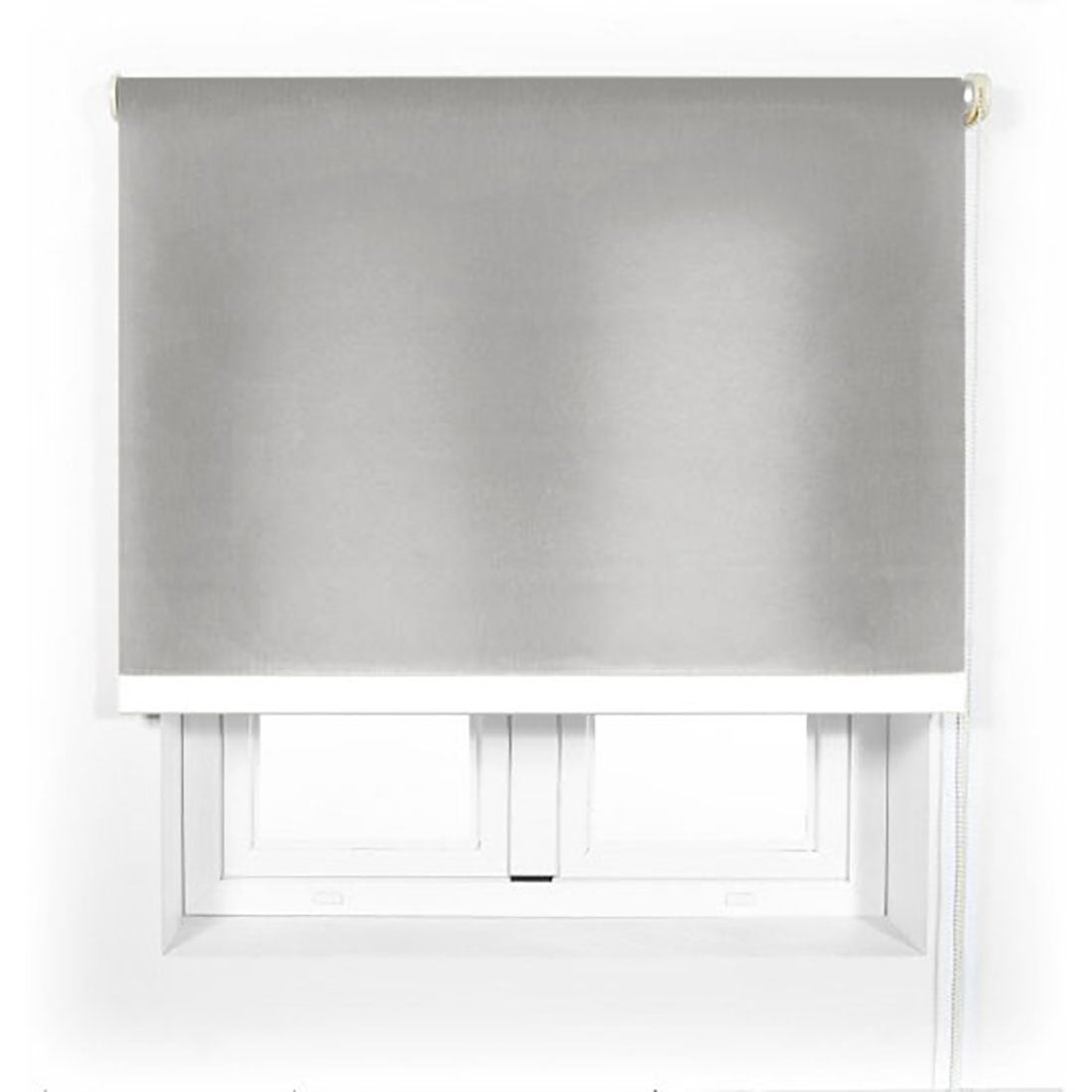 Acomoda textil - estor translucido liso de fácil instalación. gris. (120x180 cm)