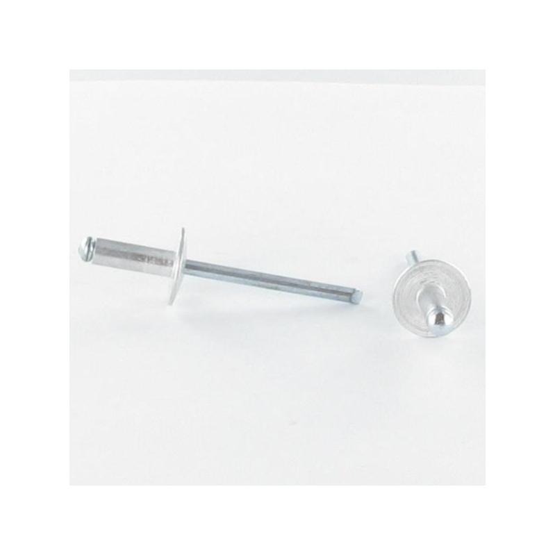 Rivet Aluminium Inox Tete large 4.8X10 Multiserrage POLYGRIP Leroy