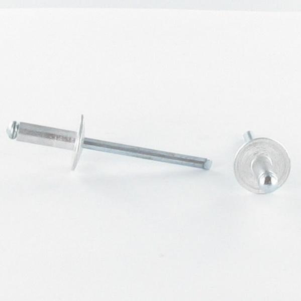 Rivet Aluminium Tige acier 4.8X15 tete large Multiserrage POLYGRIP 1