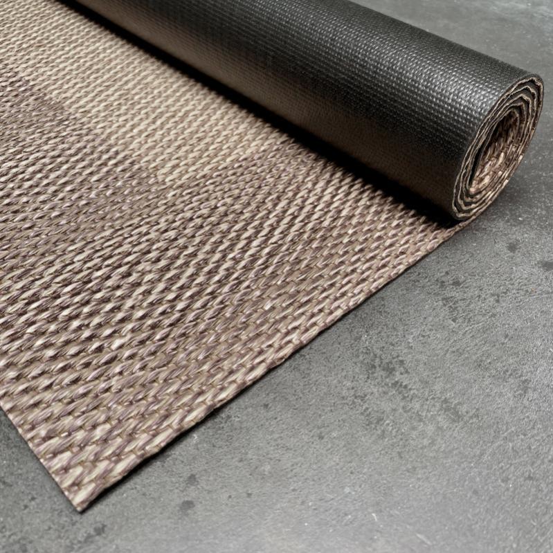 Alfombra vinílica premium, alfombra pvc antideslizante, para interior y exterior marrón claro, 60 x 90 cm