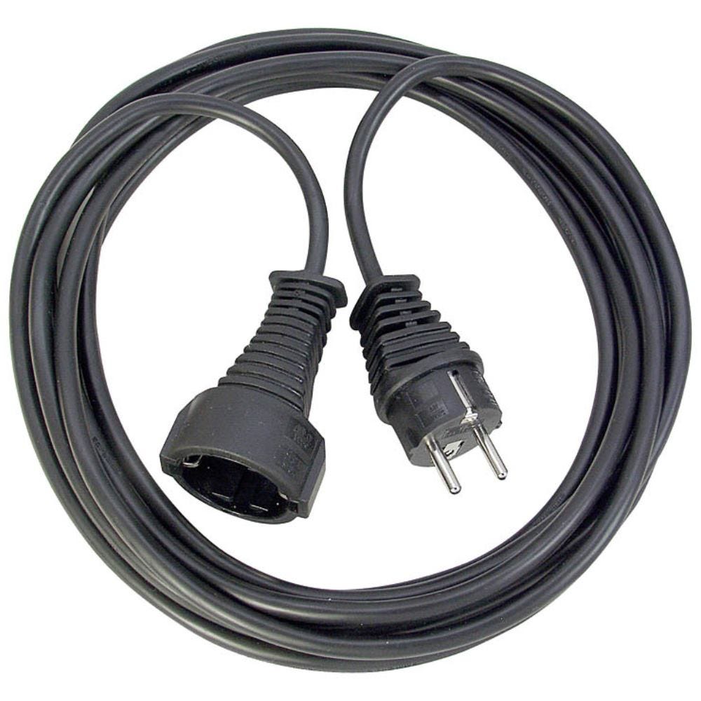 Prolongador de cable LEXMAN negro 3x1,5 mm² 20 m
