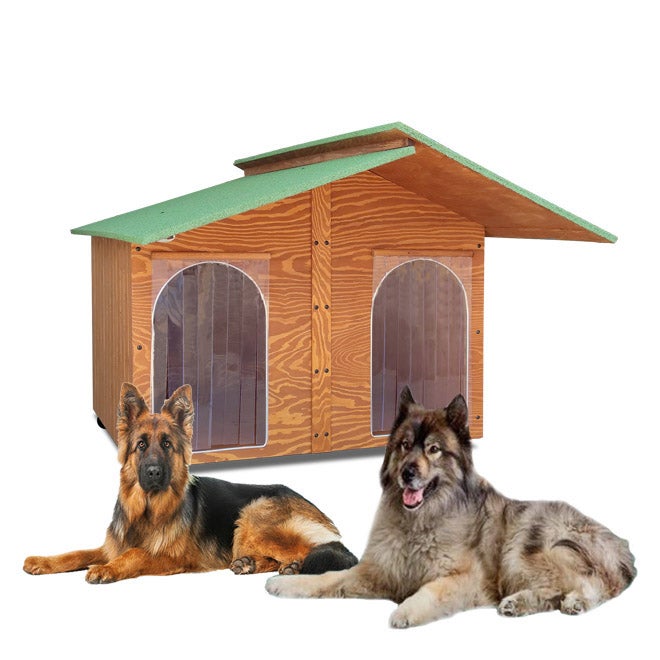 Cuccia per cani da esterno in legno per pastore tedesco, labrador