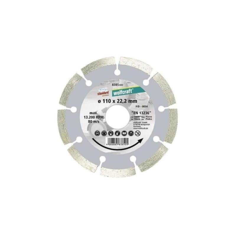 wolfcraft 2027000 Disque à laelles pour euleuse Grain 80 Diaètre 115