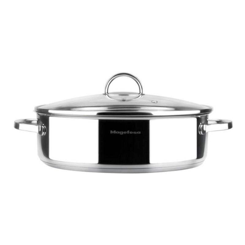 Casserole Magefesa Black 14cm - Acier Émaillé Antiadhésif - Pour Induction Et Tous Feux - Fabriquée En Espagne
